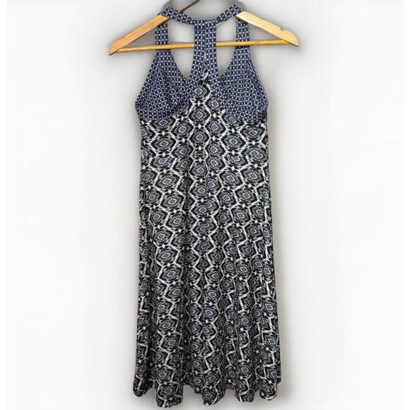 Prana Racerback Midi Dress Women’s Size S Geometric Print Sleeveless - Picture 2 of 8